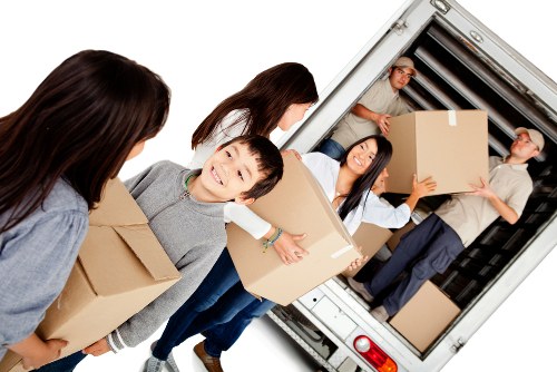 Commercial moving team planning a relocation in Harringay office area
