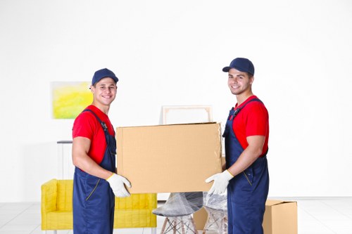 Careful handling of furniture during a Harringay van move