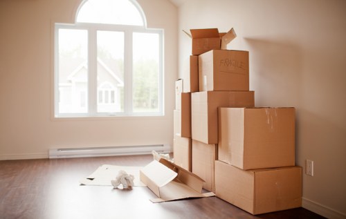 Fragile household items carefully prepared by packing specialists in Harringay