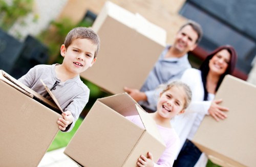 Packing boxes and furniture for a relocation in Harringay