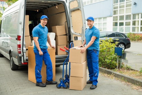 Business relocation using a removal truck hire service in Harringay