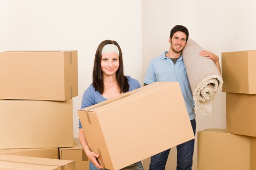 Moving furniture through a typical Harringay property access area