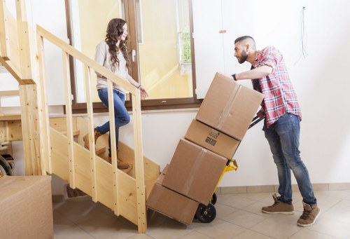 Local removal company handling apartment access in Harringay