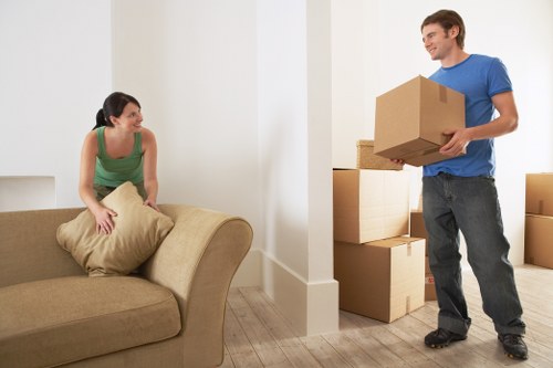 Packing boxes and furniture for removals in Harringay