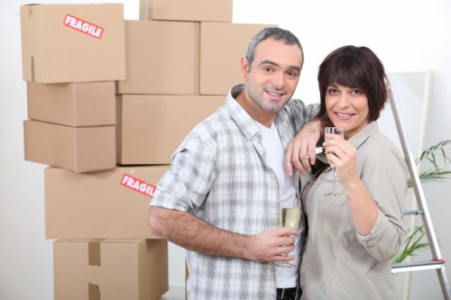 Professional removals van in a Harringay street for fast moving service